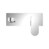 Nero Ecco Wall Combination Basin Mixer - Chrome